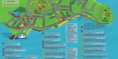नक्शे के Devonport ऑकलैंड
